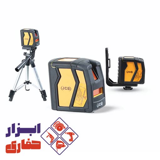 تراز لیزری نور قرمز سه پایه jcb